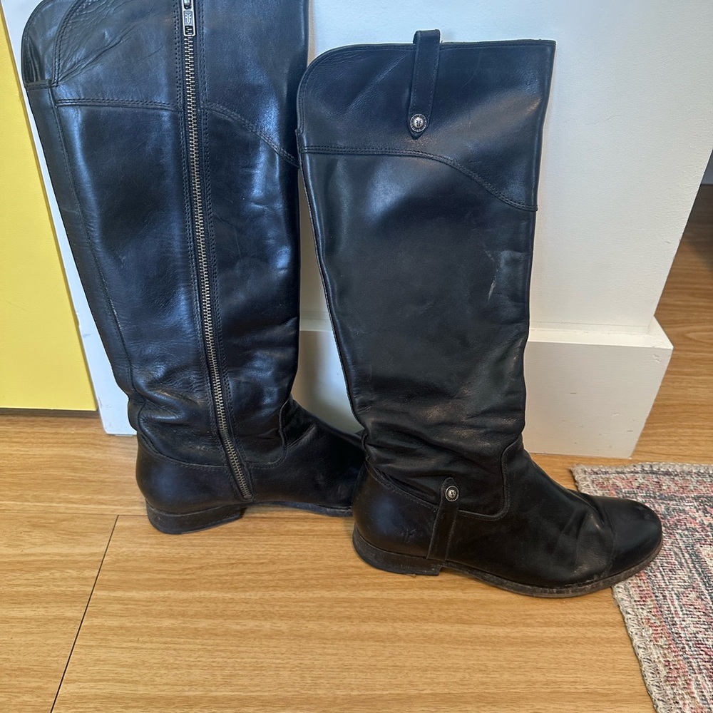 Frye Black Riding Style Boots